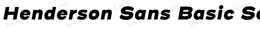 Henderson Sans Basic SemiBold字体转换
